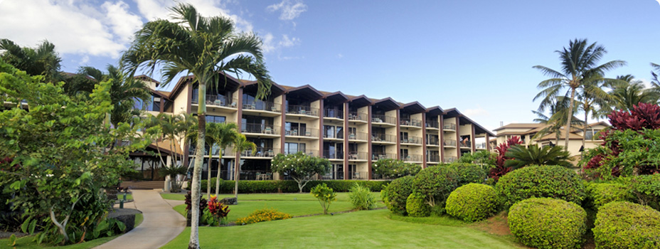 The exterior of the Lawai Beach Resort